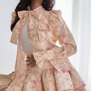 Selkie The Renaissance Girl Beverly Hills Button Down Top NWOT